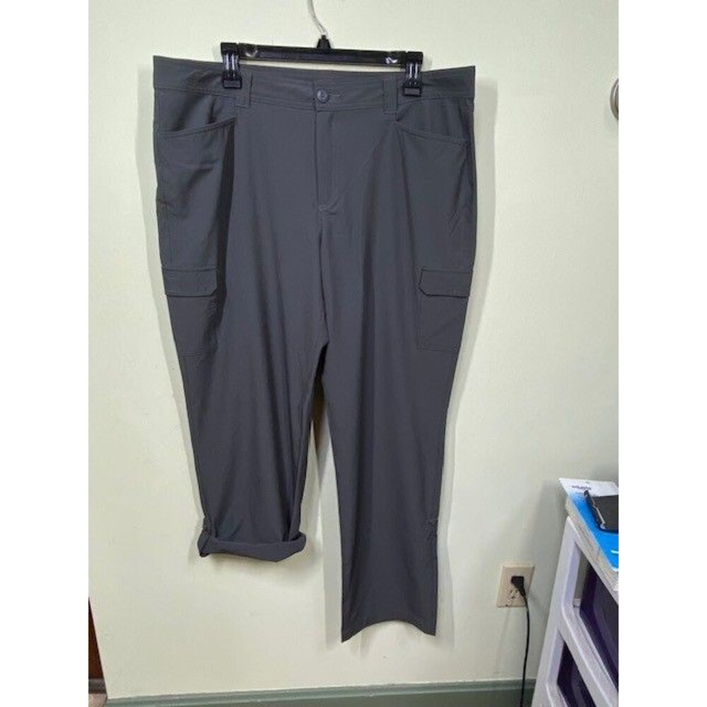 Eddie Bauer Gray Straight Leg Active Pants